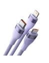 Kup Kabel USB 3w1 Baseus Flash II, USB-C + micro USB + Lightning, 66W, 1.2m (fialový) - BSU3811 - {ean13} - Sklep Home Screen
