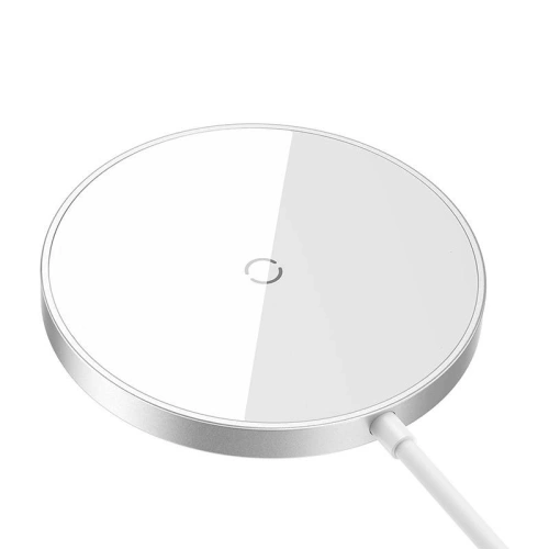 Kup Ładowarka bezprzewodowa Baseus Simple Mini3 MagSafe 15W (srebrna) - BSU3813 - {ean13} - Sklep Home Screen