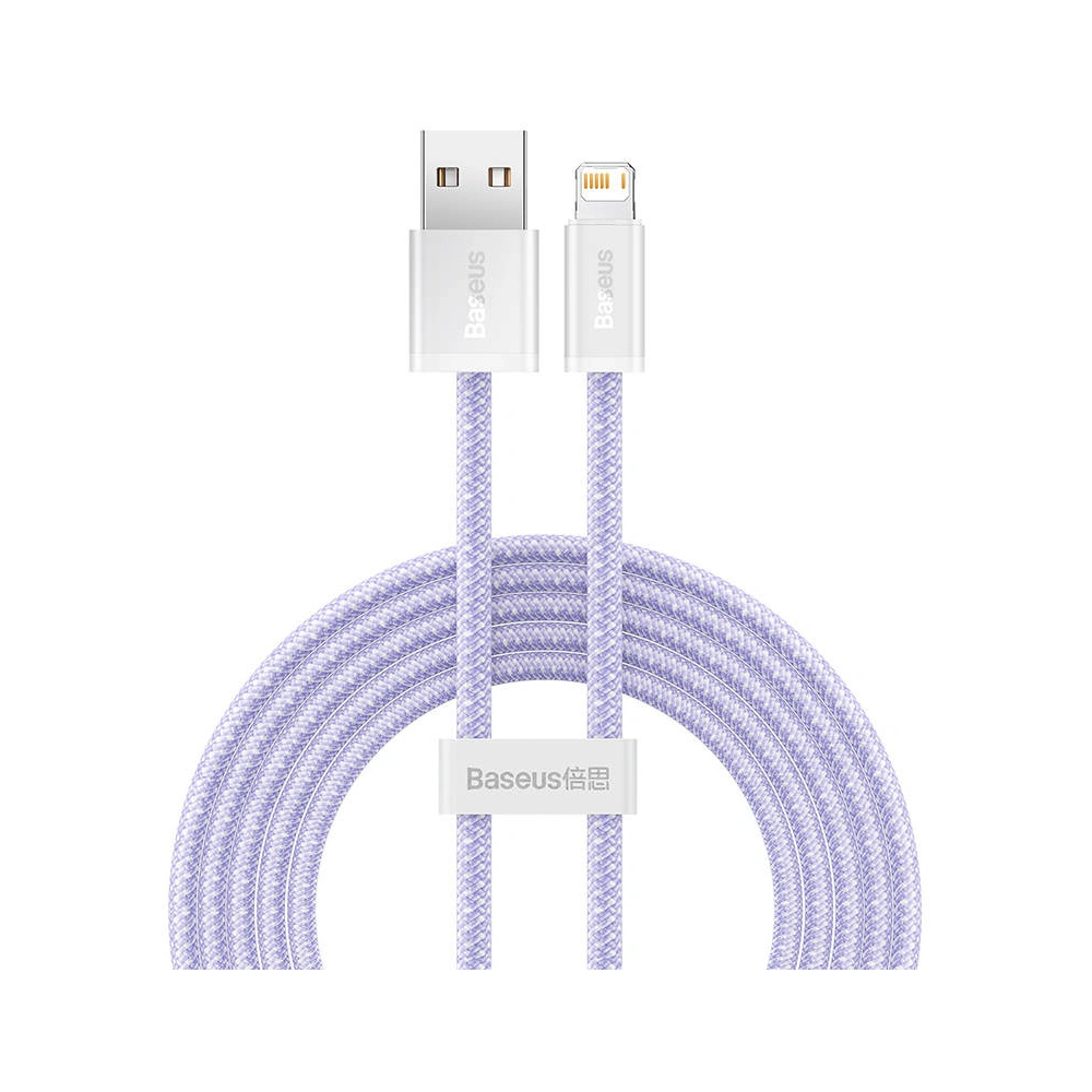 Kabel USB-A/Lightning Baseus Dynamic 2, 2.4A, 2m (fioletowy)