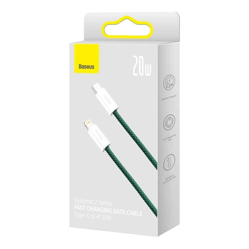 Kup USB-A/Lightning Kabel Baseus Dynamic 2, 2.4A, 1m (grün) - BSU3815 - {ean13} - Sklep Home Screen