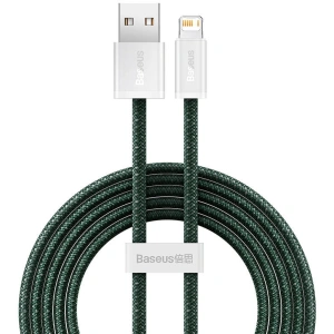 Kabel USB-A/Lightning Baseus Dynamic 2, 2.4A, 2m (zielony)