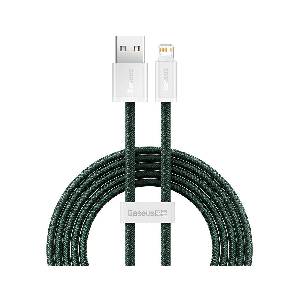 Kabel USB-A/Lightning Baseus Dynamic 2, 2.4A, 2m (zielony)