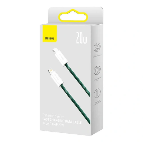 Kup USB-A/Lightning Kabel Baseus Dynamic 2, 2.4A, 2m (grün) - BSU3817 - {ean13} - Sklep Home Screen