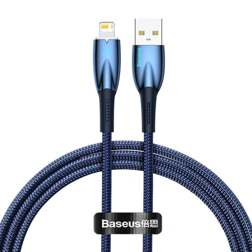 Kup Kabel USB-A/Lightning Baseus Glimmer, 2.4A, 1m (modrý) - BSU3819 - {ean13} - Sklep Home Screen