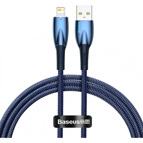 Kup Kabel USB-A/Lightning Baseus Glimmer, 2.4A, 1m (niebieski) - 6932172617912 - BSU3819 - Homescreen.pl