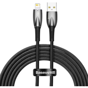 Kabel USB-A/Lightning Baseus Glimmer, 2.4A, 2m (černý)