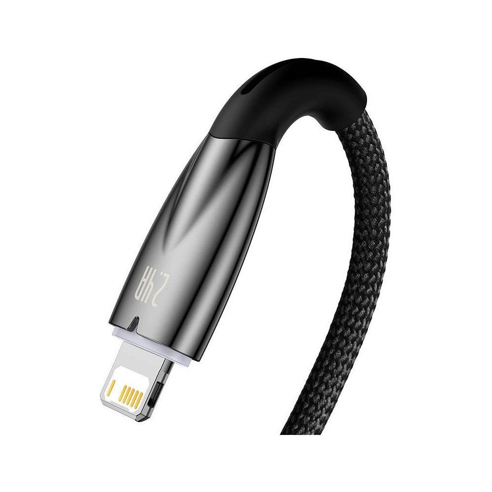 Kabel USB-A/Lightning Baseus Glimmer, 2.4A, 2m (czarny)