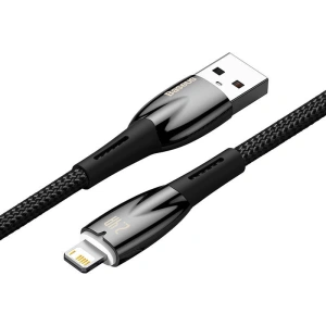 Kabel USB-A/Lightning Baseus Glimmer, 2.4A, 2m (černý)