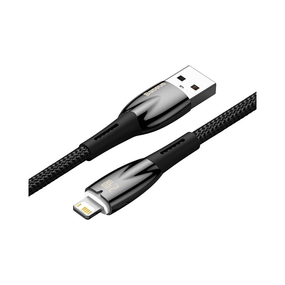 Kabel USB-A/Lightning Baseus Glimmer, 2.4A, 2m (czarny)