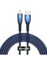 Cablul USB-A/Lightning Baseus Glimmer, 2.4A, 2m (albastru)