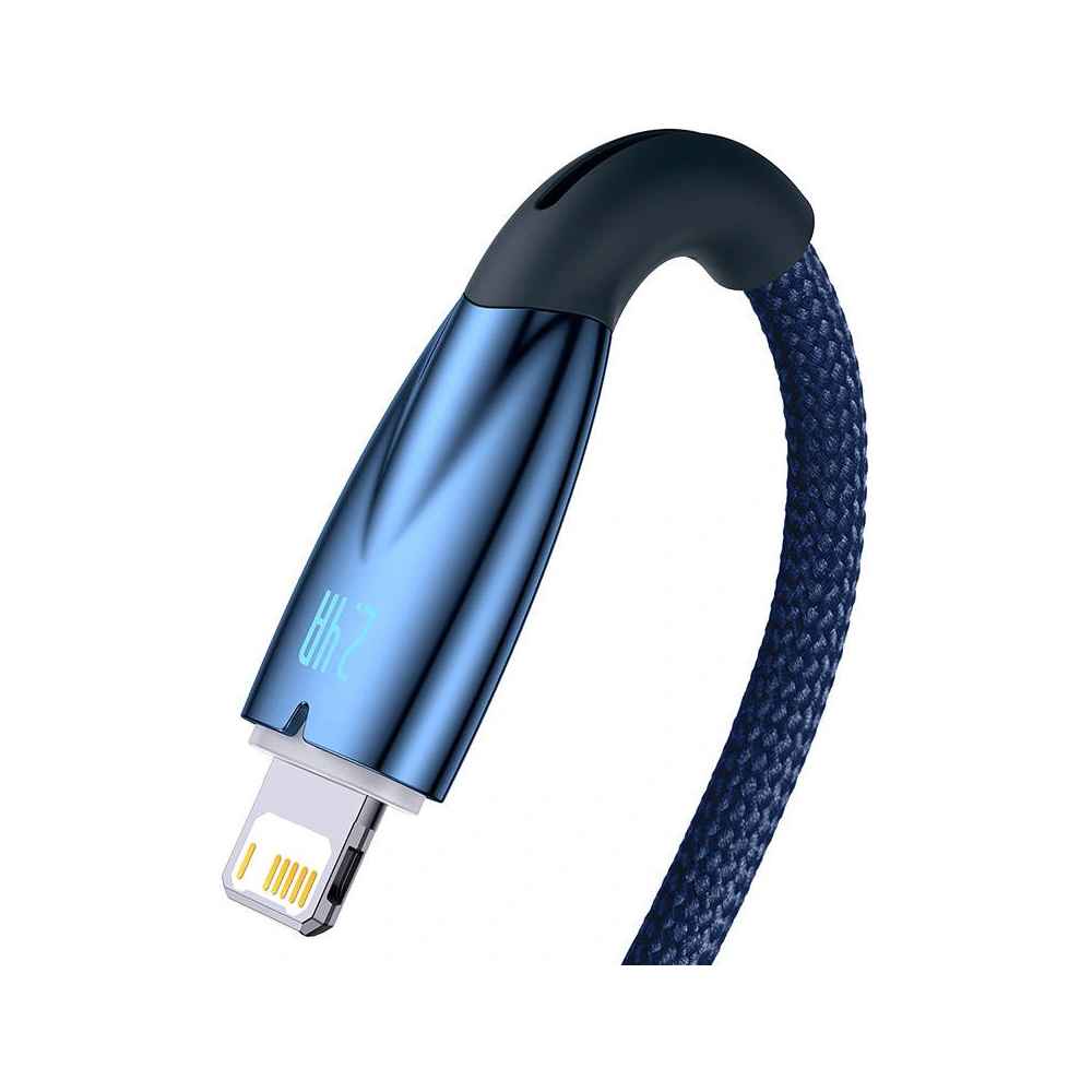Kabel USB-A/Lightning Baseus Glimmer, 2.4A, 2m (niebieski)