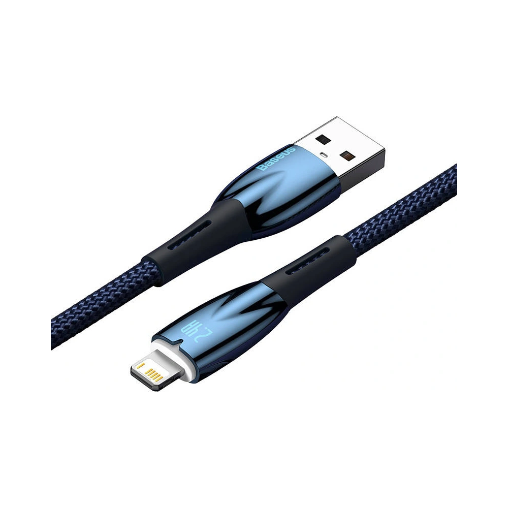 Kabel USB-A/Lightning Baseus Glimmer, 2.4A, 2m (niebieski)