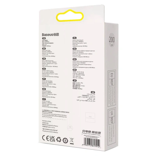 Kup Kabel USB-A/Lightning Baseus Glimmer, 2.4A, 2m (niebieski) - BSU3822 - {ean13} - Sklep Home Screen