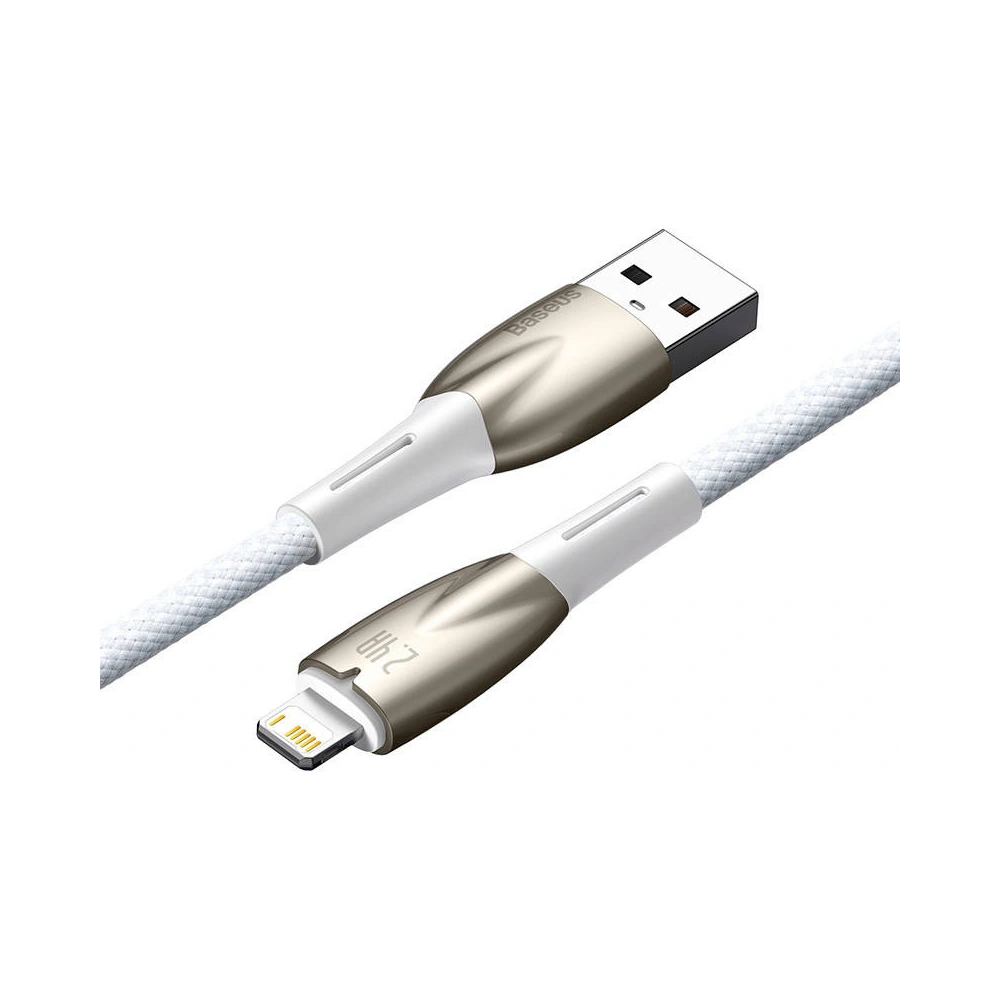 Kabel USB-A/Lightning Baseus Glimmer, 2.4A, 2m (biały)