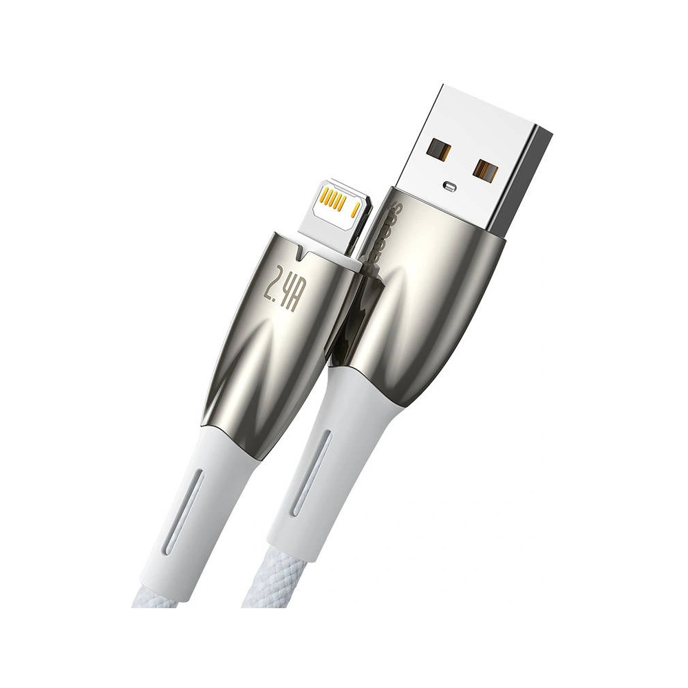 Kabel USB-A/Lightning Baseus Glimmer, 2.4A, 2m (biały)