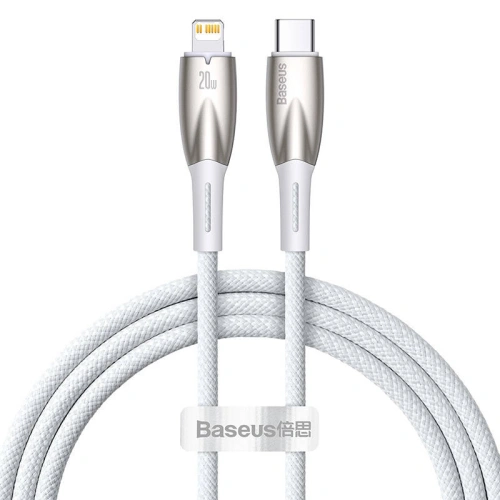 Buy Baseus Glimmer USB-C/Lightning, 20W, 1m (white) - BSU3825 - {ean13} - Home Screen Store Europe