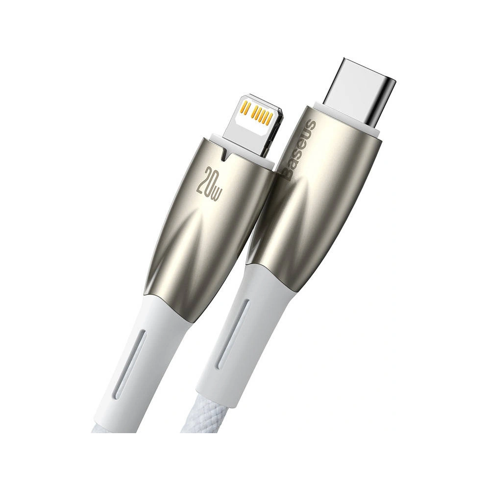 Kabel USB-C/Lightning Baseus Glimmer, 20W, 1m (biały)