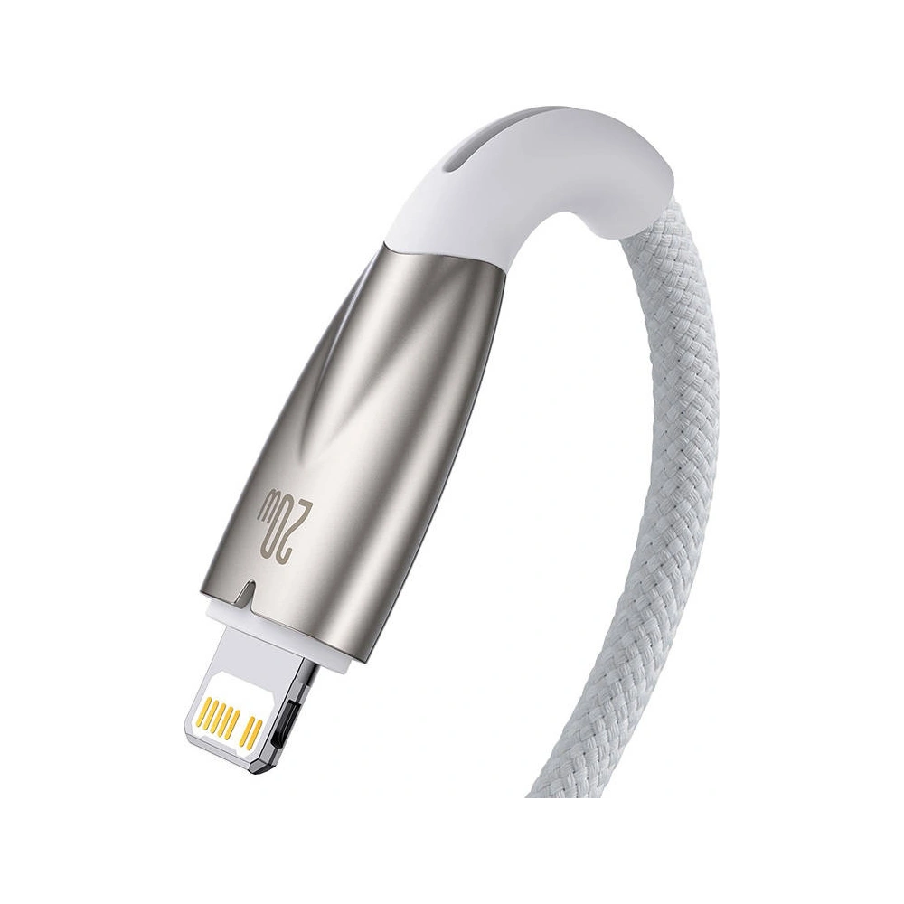 Kabel USB-C/Lightning Baseus Glimmer, 20W, 1m (biały)
