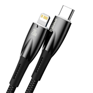 USB-C/Lightning Kabel Baseus Glimmer, 20W, 2m (schwarz)