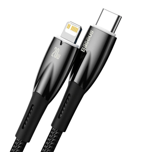 Kup Kabel USB-C/Lightning Baseus Glimmer, 20W, 2m (černý) - BSU3827 - {ean13} - Sklep Home Screen
