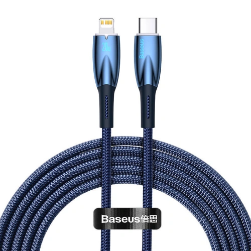 Kup Kabel USB-C/Lightning Baseus Glimmer, 20W, 2m (modrý) - BSU3828 - {ean13} - Sklep Home Screen