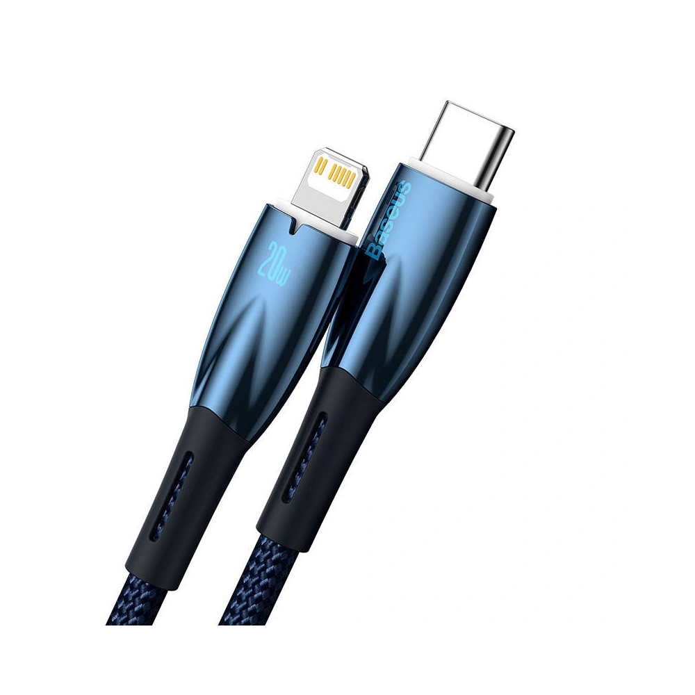 Kabel USB-C/Lightning Baseus Glimmer, 20W, 2m (niebieski)