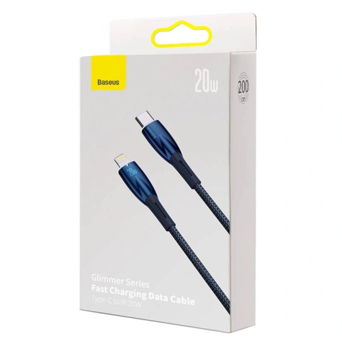 Buy Baseus Glimmer USB-C/Lightning, 20W, 2m (blue) - BSU3828 - {ean13} - Home Screen Store Europe