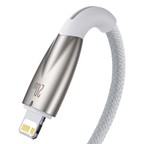 Kup USB-C/Lightning Kabel Baseus Glimmer, 20W, 2m (weiß) - BSU3829 - {ean13} - Sklep Home Screen