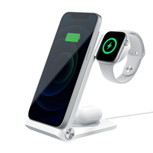 Kup Încărcător wireless Nillkin Wireless Charging Powertrio 3in1 MFI + adaptor Apple Watch - NLK877 - {ean13} - Sklep Home Screen