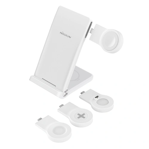 Kup Bezdrátová nabíječka Nillkin Wireless Charging Powertrio 3in1 MFI + adaptér Apple Watch - NLK877 - {ean13} - Sklep Home Screen