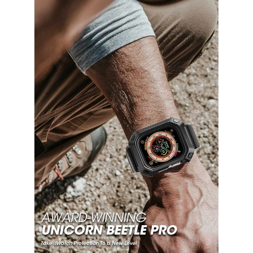 Kup Pasek + üveg Supcase Unicorn Beetle Pro Apple Watch Ultra 49mm Fekete - SPC338 - {ean13} - Sklep Home Screen