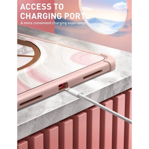 Kup Etui Supcase Cosmo Apple iPad 10.9 2022 (a 10-a generație) Marble Pink - SPC339 - {ean13} - Sklep Home Screen