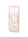 Buy Guess GUHMP14MHTCMP Apple iPhone 14 Plus / 15 Plus pink hard case Gold Outline Translucent MagSafe - GUE2320 - {ean13} - Home Screen Store Europe