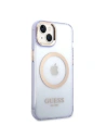 Buy Guess GUHMP14SHTCMU Apple iPhone 14 purple hard case Gold Outline Translucent MagSafe - GUE2321 - {ean13} - Home Screen Store Europe