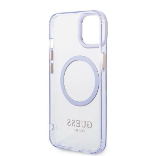 Kup Etui Guess GUHMP14SHTCMU Apple iPhone 14 purpurowy/purple hard case Gold Outline Translucent MagSafe - GUE2321 - {ean13} - Sklep Home Screen