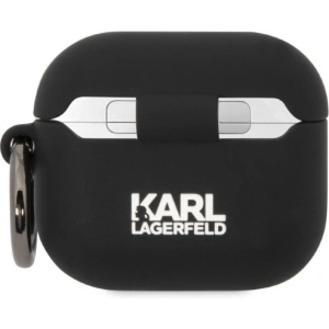 Kup Etui Karl Lagerfeld KLACA3SILKCK Apple AirPods 3 cover czarny/black Silicone Karl & Choupette - KLD1297 - {ean13} - Sklep Home Screen