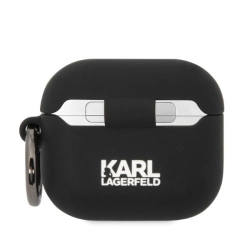 Kup Etui Karl Lagerfeld KLACA3SILKCK Apple AirPods 3 obal černý/black silikon Karl & Choupette - KLD1297 - {ean13} - Sklep Home Screen