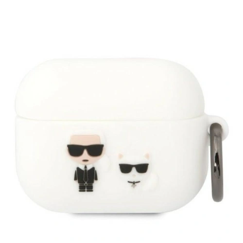 Kup Etui Karl Lagerfeld KLACAPSILKCW Apple AirPods Pro tok fehér/szürke Szilikon Karl & Choupette - KLD1298 - {ean13} - Sklep Home Screen