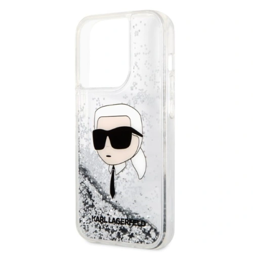 Kup Case Karl Lagerfeld KLHCP14LLNKHCH Apple iPhone 14 Pro silber/hardcase Glitter Karl Head - KLD1304 - {ean13} - Sklep Home Screen