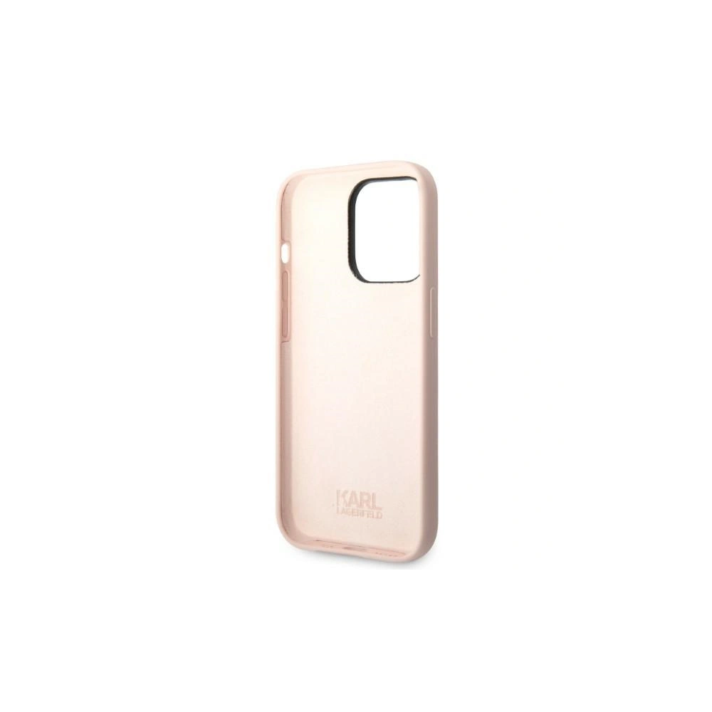 Etui Karl Lagerfeld KLHCP14LSNCHBCP Apple iPhone 14 Pro hardcase różowy/pink Silicone Choupette