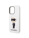 Kup Etui Karl Lagerfeld KLHCP14LSNIKBCH Apple iPhone 14 Pro hardcase bílý/white Silicone Ikonik - KLD1306 - {ean13} - Sklep Home Screen