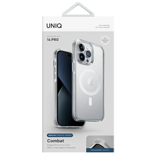 Kup Etui UNIQ Combat Apple iPhone 14 Pro MagClick Charging przeźroczysty/dove satin clear - UNIQ822 - {ean13} - Sklep Home Screen