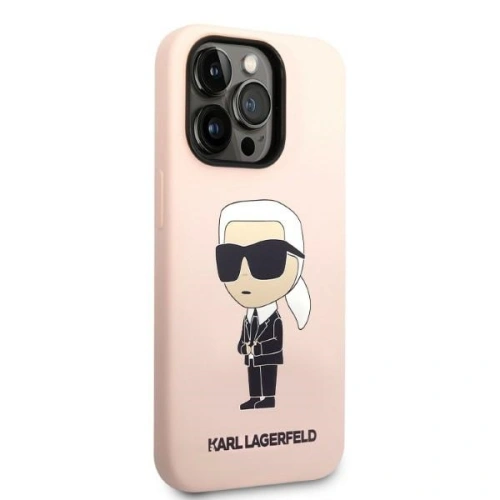 Kup Etui Karl Lagerfeld KLHCP14LSNIKBCP Apple iPhone 14 Pro hardcase roz/roz Silicon Ikonik - KLD1307 - {ean13} - Sklep Home Screen