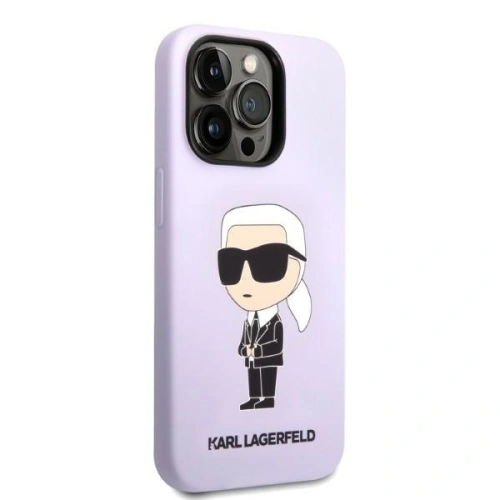 Kup Etui Karl Lagerfeld KLHCP14LSNIKBCU Apple iPhone 14 Pro hardcase purpuriu/purple Silicone Ikonik - KLD1308 - {ean13} - Sklep Home Screen