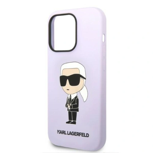 Kup Etui Karl Lagerfeld KLHCP14LSNIKBCU Apple iPhone 14 Pro hardcase purpuriu/purple Silicone Ikonik - KLD1308 - {ean13} - Sklep Home Screen