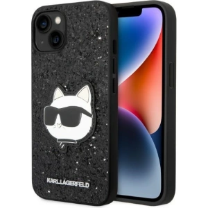 Etui Karl Lagerfeld KLHCP14MG2CPK Apple iPhone 14 Plus / 15 Plus czarny/black hardcase Glitter Choupette Patch