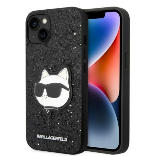 Kup Etui Karl Lagerfeld KLHCP14MG2CPK Apple iPhone 14 Plus / 15 Plus czarny/black hardcase Glitter Choupette Patch - KLD1311 - {ean13} - Sklep Home Screen
