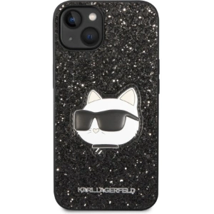 Etui Karl Lagerfeld KLHCP14MG2CPK Apple iPhone 14 Plus / 15 Plus czarny/black hardcase Glitter Choupette Patch
