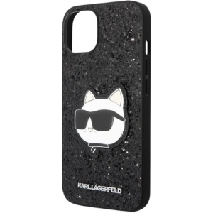 Etui Karl Lagerfeld KLHCP14MG2CPK Apple iPhone 14 Plus / 15 Plus czarny/black hardcase Glitter Choupette Patch