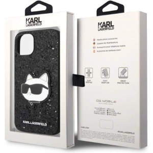 Etui Karl Lagerfeld KLHCP14MG2CPK Apple iPhone 14 Plus / 15 Plus czarny/black hardcase Glitter Choupette Patch
